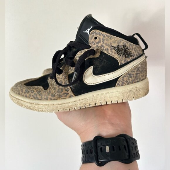 Nike Other - Toddler Nike Jordan 1 Mid Athletic Shoes ‘Cheetah’- Size 12C